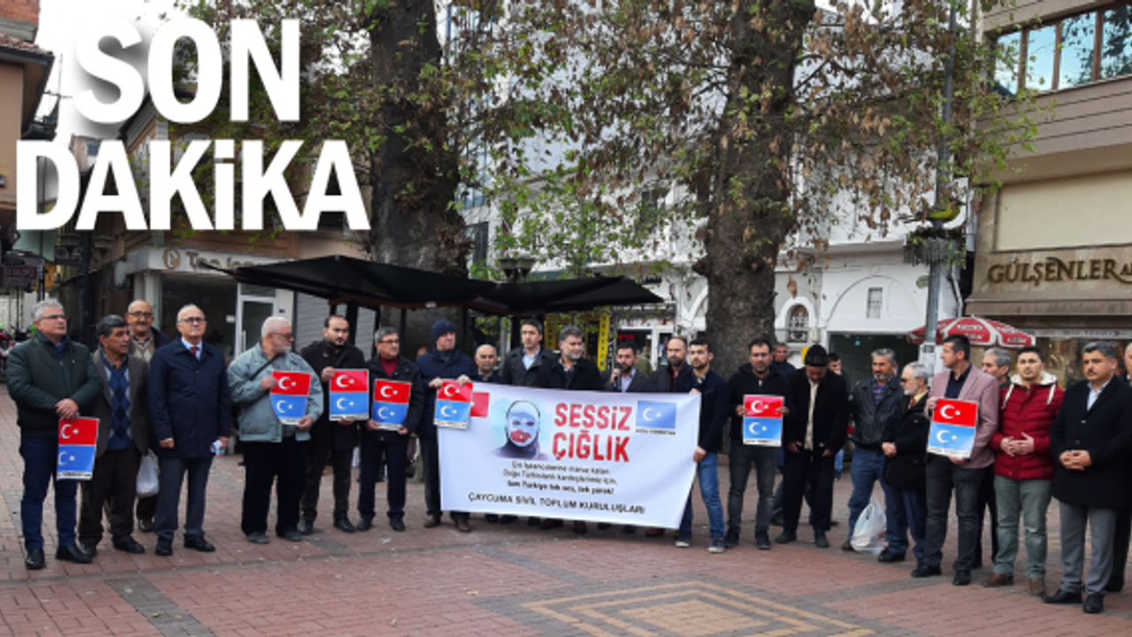 Doğu Türkistan vatandaşlarına destek için biraraya gelindi