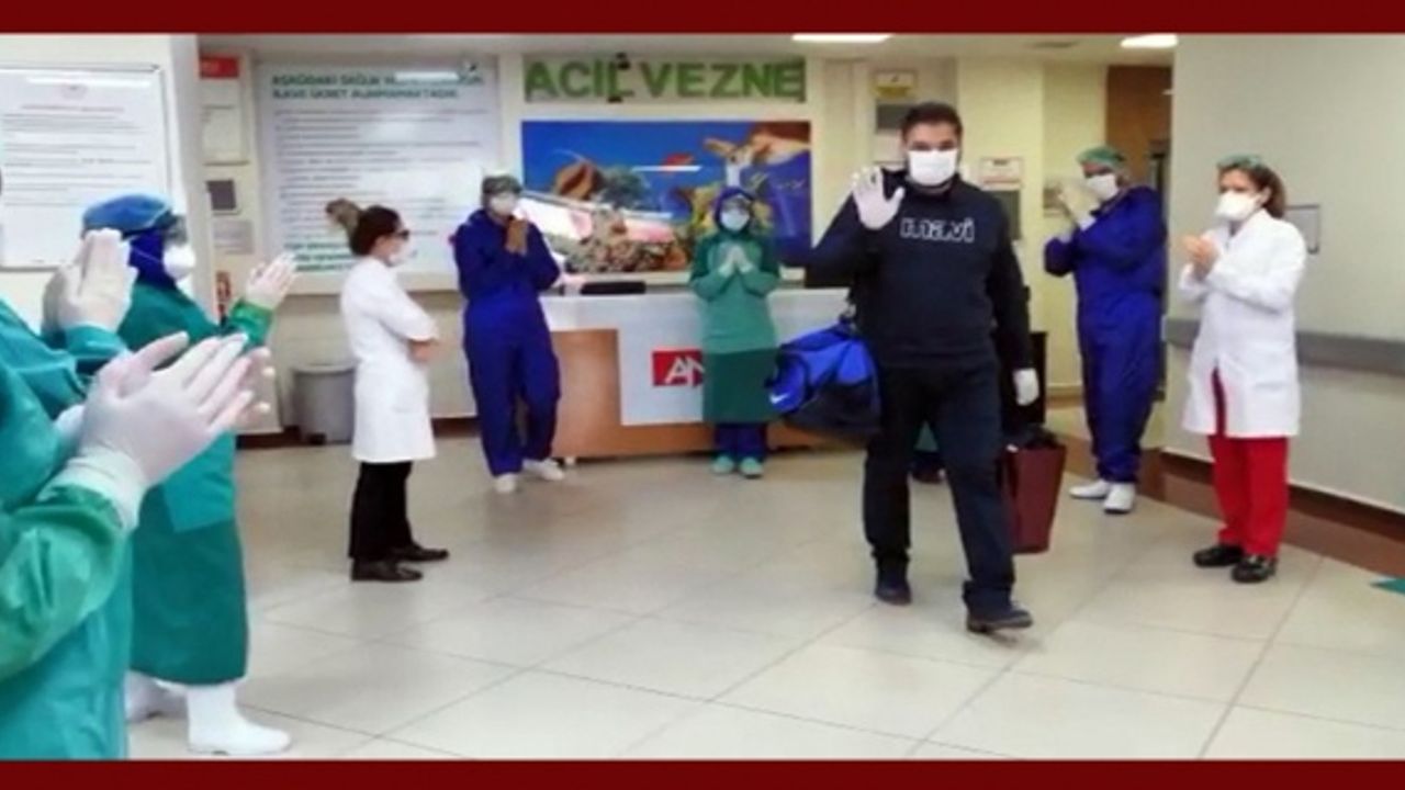 Karantinada 16 Gün kaldı, alkışlarla taburcu edildi...