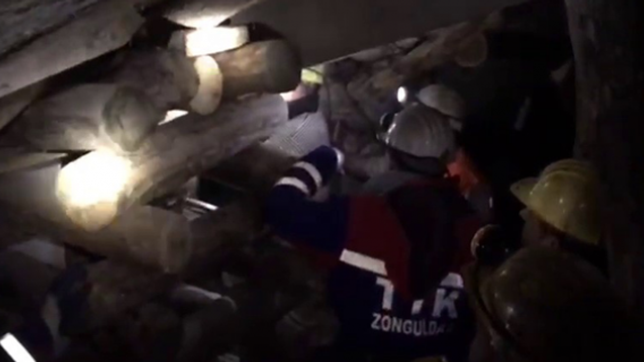 "Domuz damı" tahkimatı bu kez madende değil enkazda kuruldu
