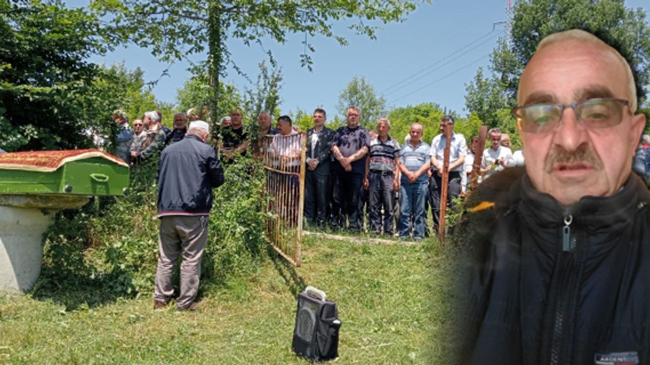 Bisikletinde kalp krizi geçiren adam defnedildi