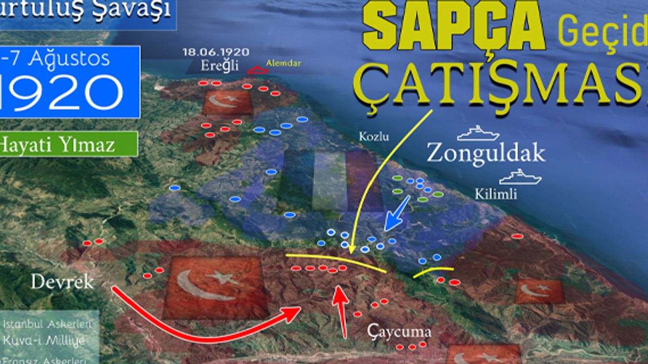 Kurtuluş savaşı Zonguldak, Sapça geçidi çatışması