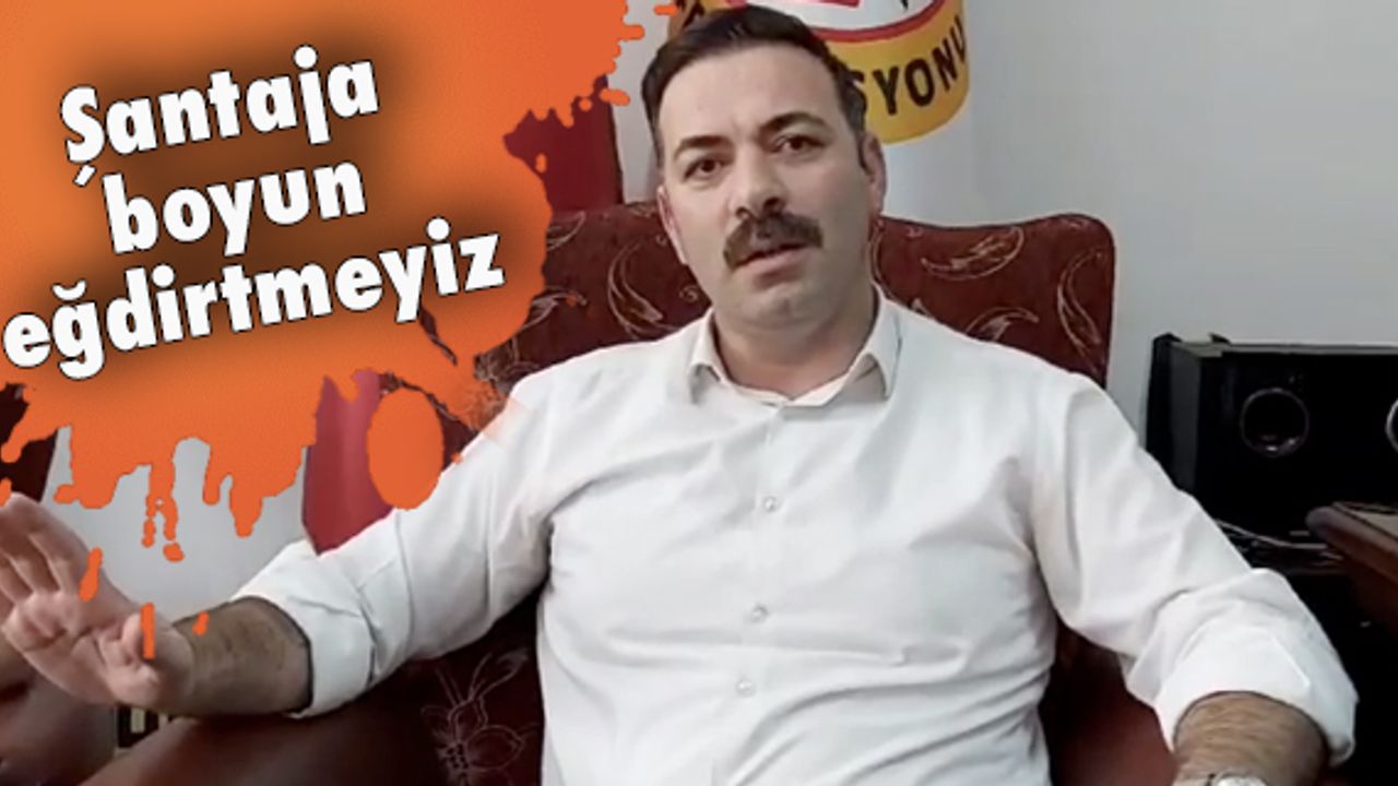 Bizim üzerimizden iş adamlarını tehdit edemezsiniz!