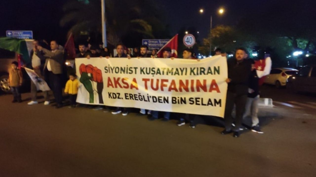 Kdz. Ereğliden Filistin'e Destek Konvoyu