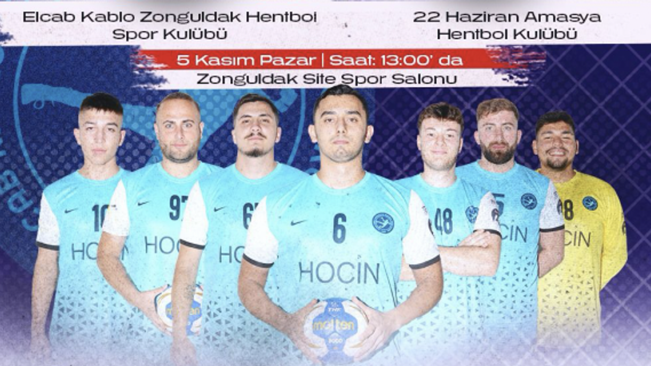 Elcab Kablo Zonguldak Erkek Hentbol takımı Amasya ile maça hazırlanıyor