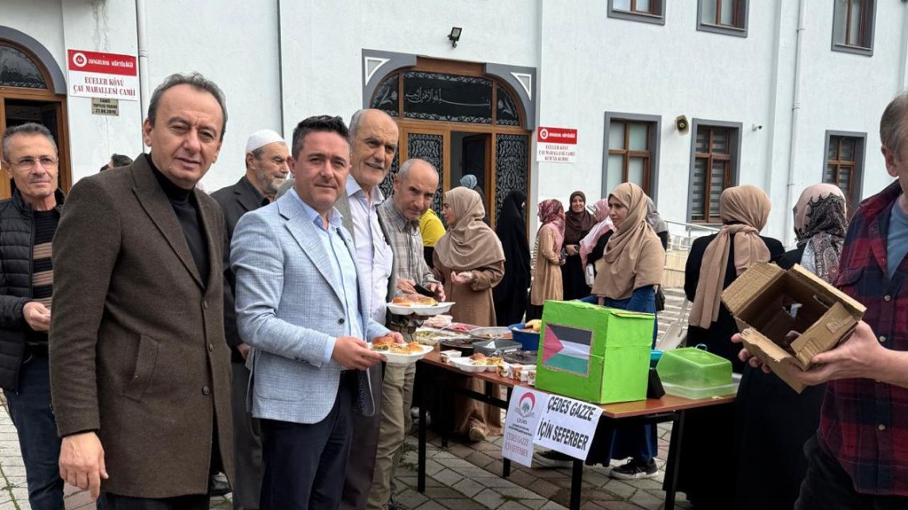 Köroğlu Gazze'ye destek kermesine katıldı