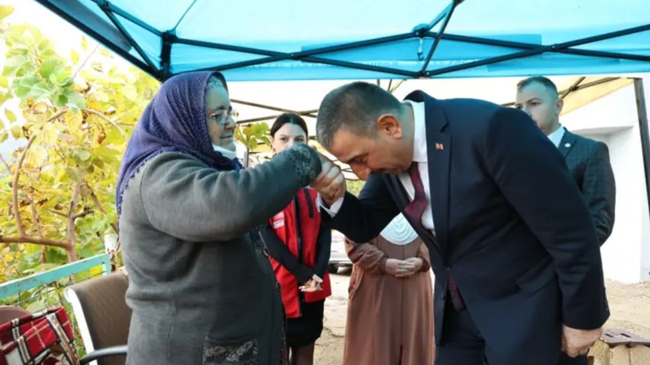 Vali Hacıbektaşoğlu’ndan Kıbrıs gazisi Celal Dibek’in ailesine taziye