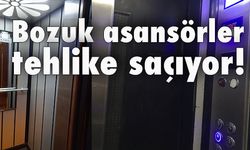 Murat İş Hanı asansöründe mahsur kaldı