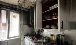 Mutfak aspiratöründen çıkan yangın korkuttu