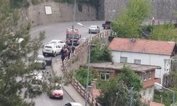 Zonguldak'ta otomobil bahçeye uçtu