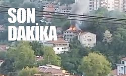 Kilimli'de korkutan yangın: Çatı alev aldı