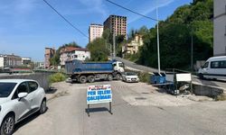 O yol trafiğe kapandı