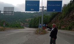 Beycuma yol ayrımında trafik güvenliği yok!