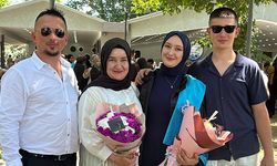 Altunbaş ailesinin mezuniyet sevinci