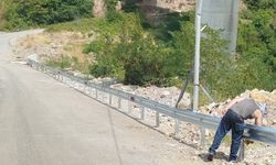 O bölgede yol çalışması bitti