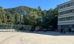 Mimar Sinan İlkokulu arkasında yangın