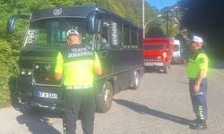 Zonguldak Jandarma ekiplerinden trafik denetimi