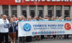 Zonguldak'ta memurlar iş bıraktı: Adalet istiyoruz