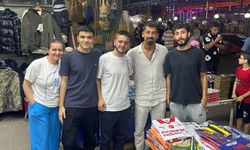 Ünlü futbolcu memleketinde ilgiyle karşılandı