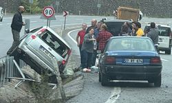 Gökgöl Tüneli Çıkışında Kaza; Yaralılar Var!