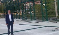 Milletvekili Bozkurt, tenis kortu çalışmalarını inceledi