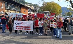 CHP'li kadınlar "Boş tencere" eylemi düzenledi