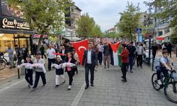 Çaycuma'da "Filistin'e Özgürlük" yürüyüşü düzenlendi