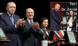 BEUN Öğretim Üyesi Dr. Öğr. Üyesi Burcu Timur, Cumhurbaşkanı Erdoğan'dan ödül aldı