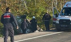 İşçi servisi şarampole yuvarlandı...