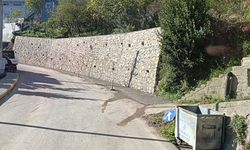 Bağlık Mahallesi'nde istinat duvarı tamamlandı