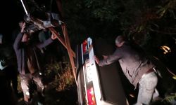 Fren yerine gaza basınca şarampole uçtu…