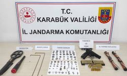 Tarihi eser operasyonu: Antik heykel, sikkeler ve patlayıcı ele geçirildi