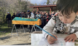 Kamyonetin altında kalan Sarp Eymen son yolculuğuna uğurlandı