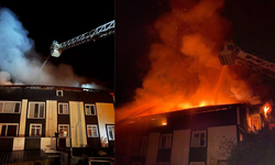 Kızılcakese Köyü’nde çıkan yangın paniğe neden oldu