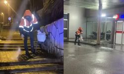 Buzlanma riskine karşı ekipler işbaşında