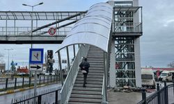 Üst Geçitte asansör çalışması sürüyor