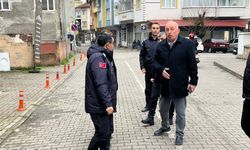 Gökçebey'de trafik ve yaya güvenliği için sahada inceleme