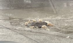 Zonguldak'ta rögarlardan yağmur suyu fışkırdı