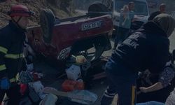 Başlarkadı'da trafik kazası: 1'i çocuk 6 kişi yaralı