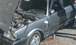 Kozlu'da araç istinat duvarına çarptı, 1 yaralı