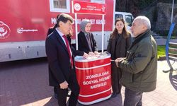 Mobil sosyal hizmet aracı Zonguldak'ta tanıtıldı