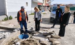 Devrek'in kadın Başkanı, altyapı ve üstyapı çalışmaları yerinde incelendi