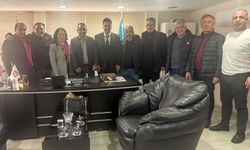 Muhtarlardan Tunay Keskin'e ziyaret