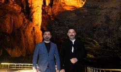 AK Parti heyetinden gökgöl Mağarasına ziyaret