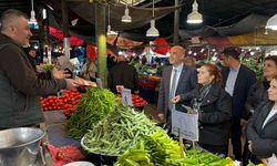 CHP, Kozlu pazaryerinde esnafın nabzı tutuldu