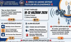 Bartın'da ikaz ve alarm sistemleri test edilecek, Emniyetten 'Panik Yapmayın' uyarısı