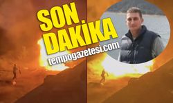 Aracını şarampole yuvarlayan Cüneyt Bükrü, alevler arasında can verdi