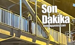 Zonguldak’ta üste geçite çıkan bir kişi int*hara kalkıştı