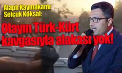 Alaplı Kaymakamı Köksal: Olayın Türk-Kürt kavgasıyla alakası yok