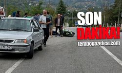 Devrek Sanayi Kavşağı’nda kaza: Motosiklet ile otomobil çarpıştı