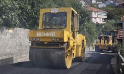 Özel İdare Müdürlüğü'nün, Kilimli'de asfalt çalışması aralıksız sürüyor